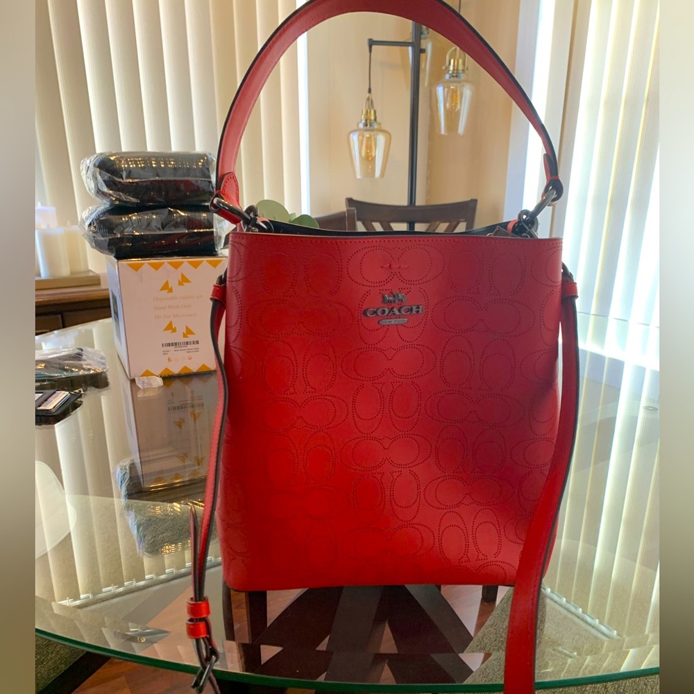 Coach Signature C Leather Handbag